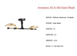 Aventura Semi Flush LED Light - Image 2
