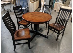 Marco Solid Wood Round Dining Table | Custom Handmade Table 01-00