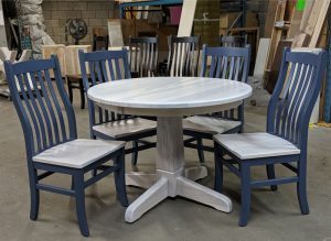 Marco Solid Wood Round Dining Table | Custom Handmade Table 02-03