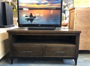 Mission Solid Wood TV Stand | Handcrafted Hardwood Media Console 01-02