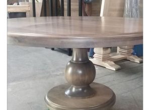 Dutchess solid wood round table | handcrafted modern table 01- 00