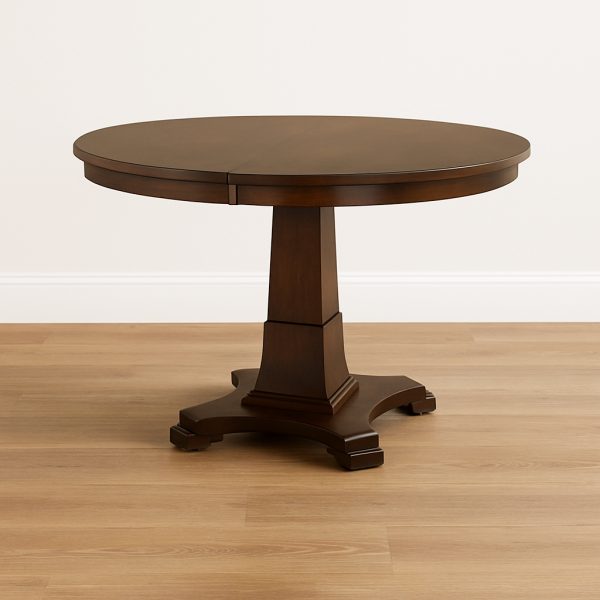 Abbey Round Dining Table | Solid Wood Extendable Dining Table 00-02
