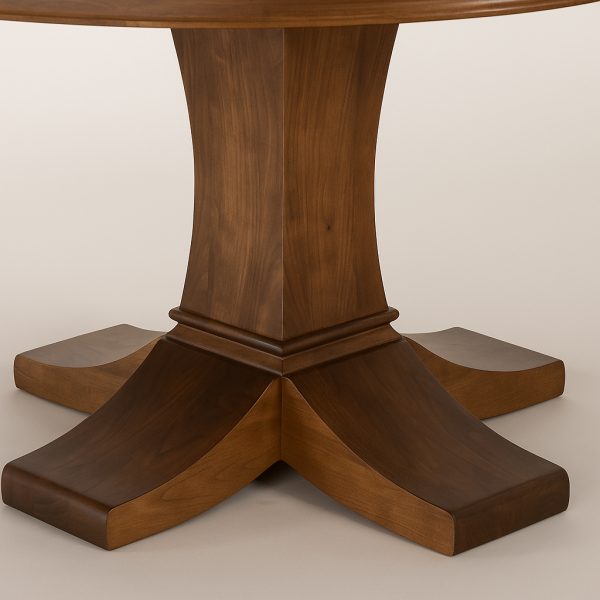 Contempo Solid Wood Dining Table | Custom Round Table 00-03