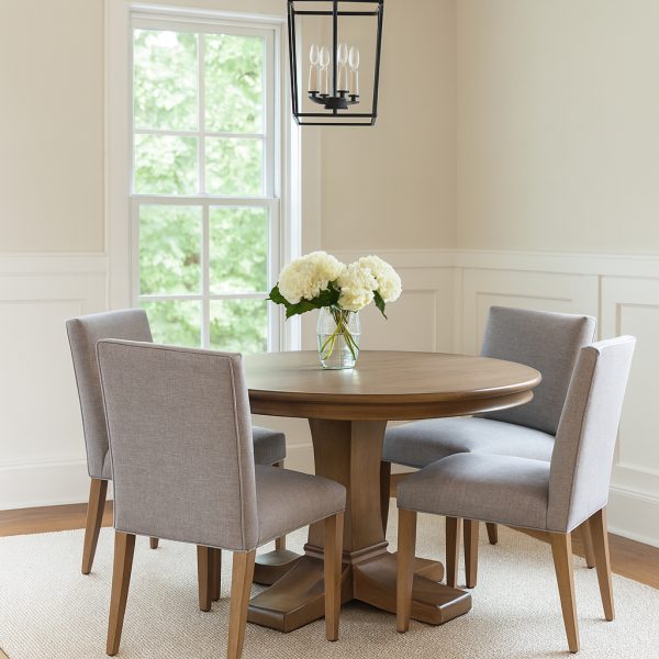 Contempo Solid Wood Dining Table | Custom Round Table 00-04