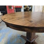 Danish Solid Wood Dining Pedestal Table | Custom Extendable Table 03-02