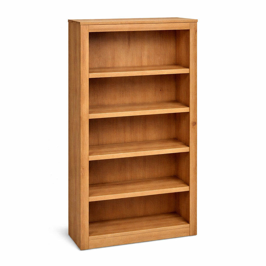 Econo Solid Wood Bookcase | Handcrafted Custom Bookcase 00-00