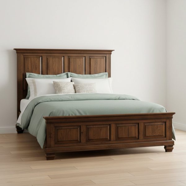 Florentino Solid Wood Bed | Custom Classic Bed 00-02