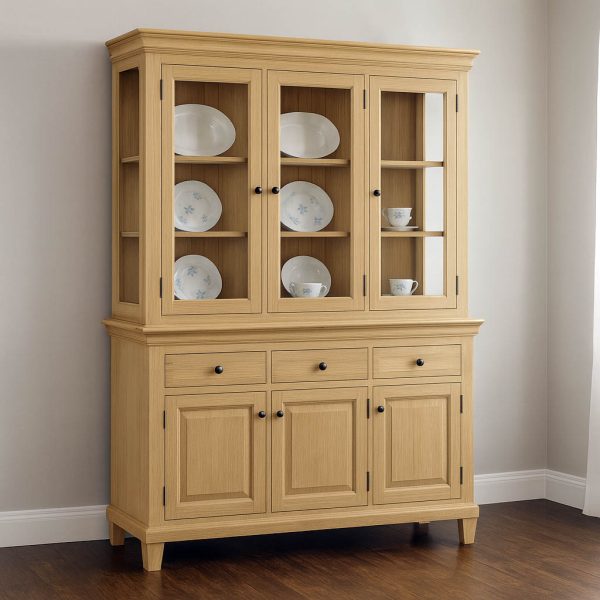 Florentine Solid Wood Buffet And Hutch | Classic China Cabinet 01-03