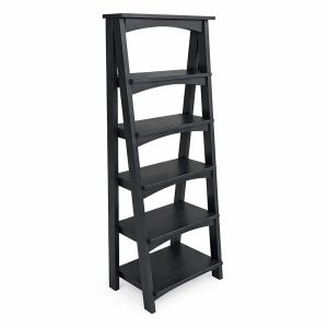 Handcrafted Ladder Bookcase | Solid Wood Book Shelf 00-00
