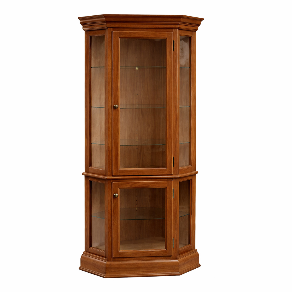 Legacy Solid Wood Curio | Handcrafted Custom Display Cabinet 00-00