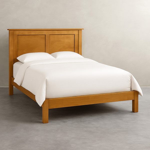Marco Raised Panel Solid Wood Bed | Handcrafted Platform Bed 00-00