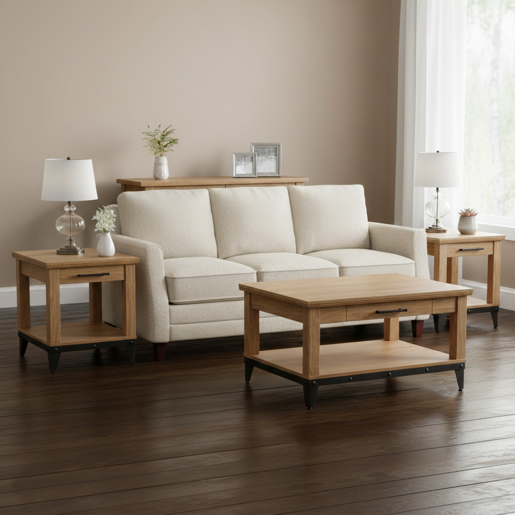 Mission Solid Wood Living Room Set 00-00