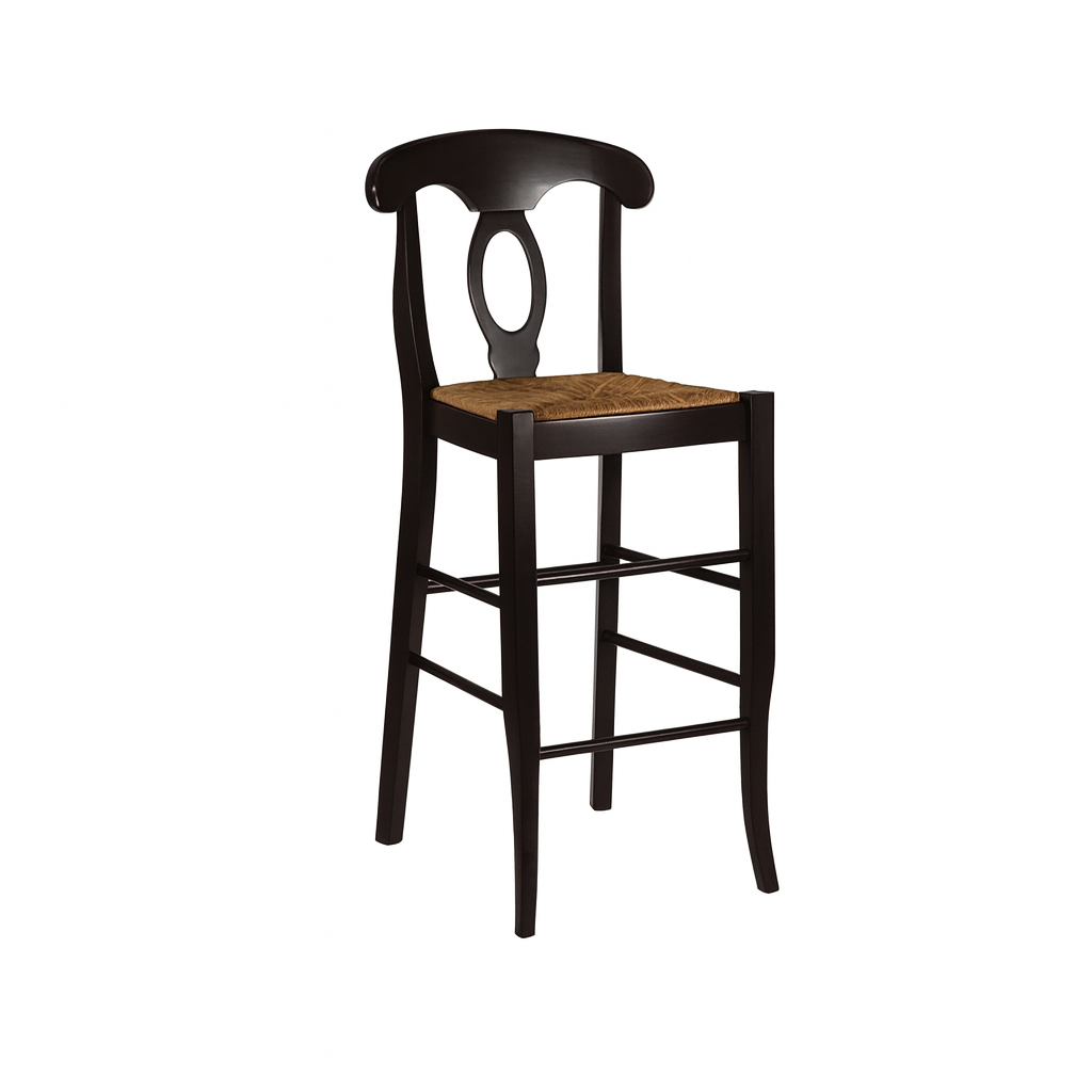 Napolean Bar Stool | Solid Wood Custom Stool 00-00