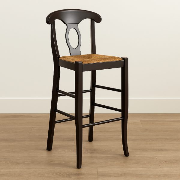 Napolean Bar Stool | Solid Wood Custom Stool 01-00