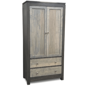Newport Solid Wood Wardrobe | Handcrafted Custom Armoire 02-01