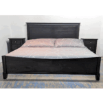 Phillipe Solid Wood Sleigh Bed | Storage Bed 01-02