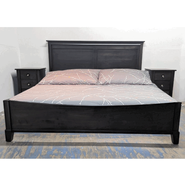 Phillipe Solid Wood Sleigh Bed | Storage Bed 01-02