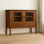Rustic Solid Wood Sideboard | Handcrafted Buffet Cabinet 00-01