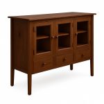 Rustic Solid Wood Sideboard | Handcrafted Buffet Cabinet 00-04