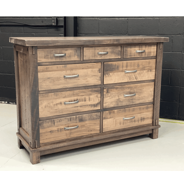 Rustic Solid Wood Dresser-01