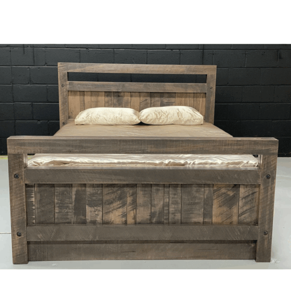 Solid Wood-Timber Storage Bed-02