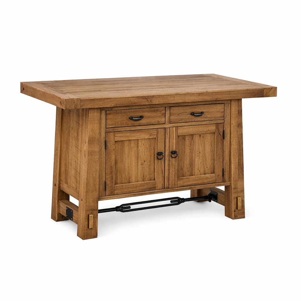 Yukon Solid Wood Kitchen Island | Custom Handcrafted Island 00-00