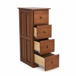 Solid Wood Country File Cabinet – Custom Handcrafted Office Storage 00-01