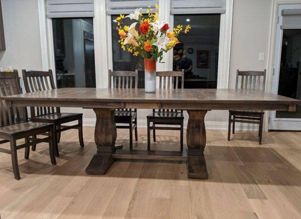 Madrid Solid Wood Dining Table | Handcrafted Custom Table 04-01