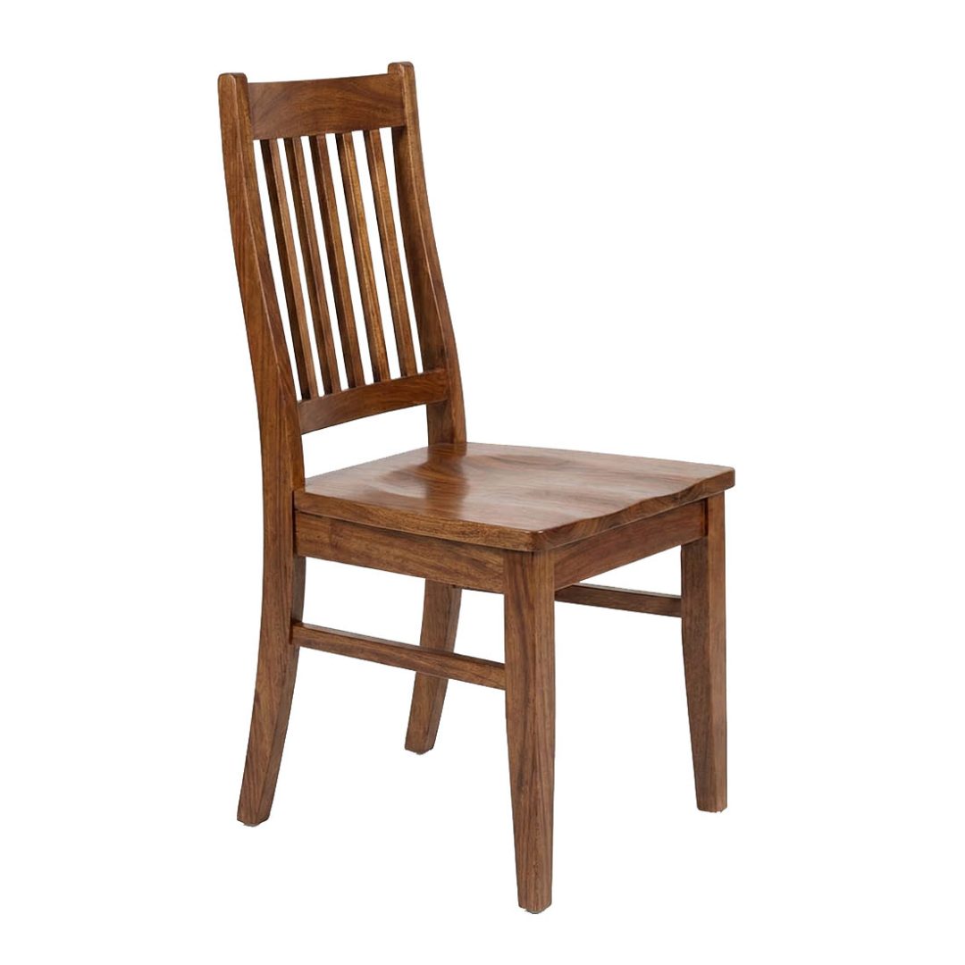 Mini Mission Solid Wood Chair | Compact Solid Wood Dining Chair 00-01