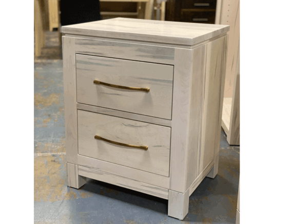 Newport Solid Wood Nightstand | Custom Modern Nightstand 01-01