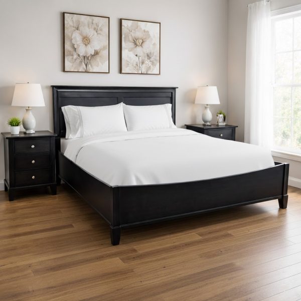 Phillipe Solid Wood Sleigh Bed | Custom Boat Bed Phillipe Solid Wood Bedroom Set – Handcrafted Canadian Furniture 01-03