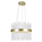Genevieve 16-inch LED Chandelier | Modern Crystal Ceiling Light  00-01
