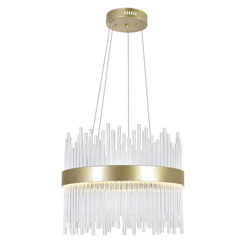 Genevieve 16-inch LED Chandelier | Modern Crystal Ceiling Light  00-01
