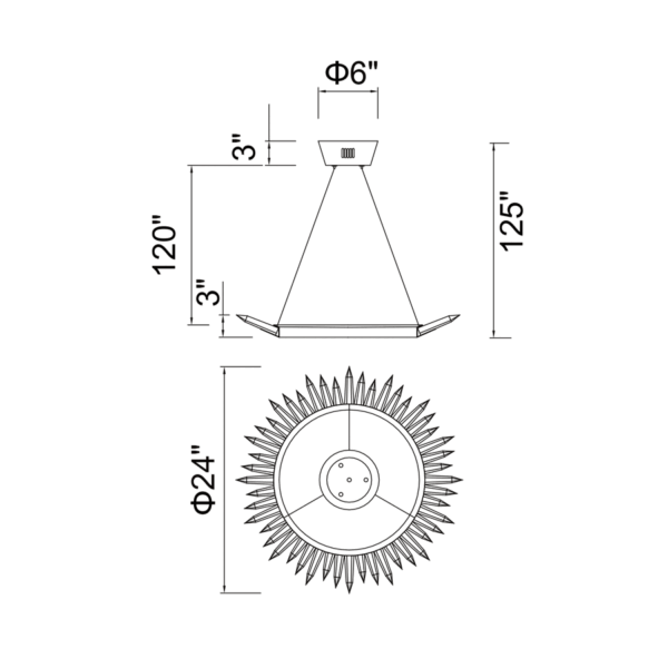 Arctic Queen Led Chandelier(Cw1108P24) - Image 5