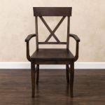 X-Back Solid Wood Arm Chair – Custom Farmhouse Dining Chair 00-02