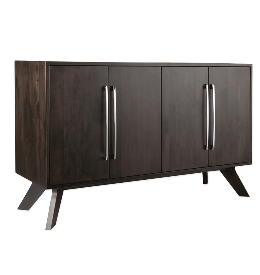 Phoenix Solid Wood Mid Century Buffet | Sleek Modern Sideboard 00-01