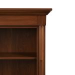 Tranquil Solid Wood Bookcase | Handcrafted Custom Book Shelf 00-02