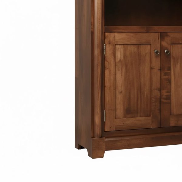 Tranquil Solid Wood Bookcase | Handcrafted Custom Book Shelf 00-05
