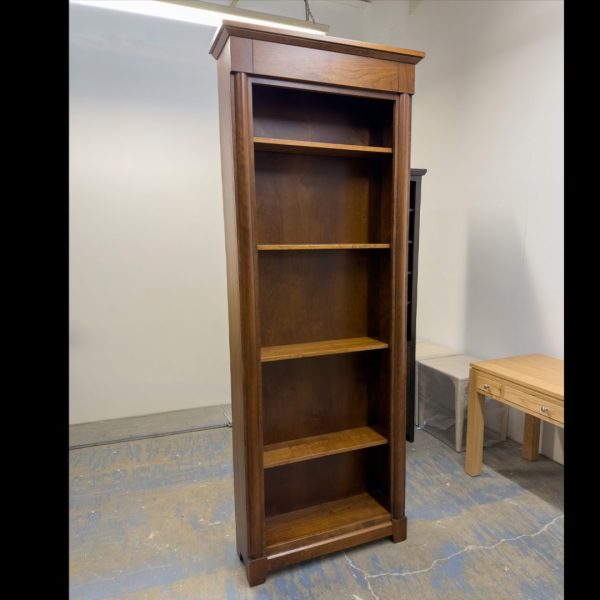 Tranquil Solid Wood Bookcase | Handcrafted Custom Book Shelf 01-01