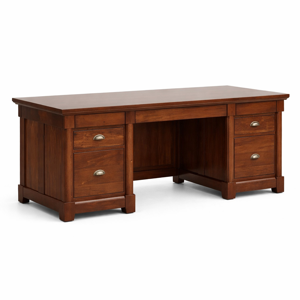 Tranquil Solid Wood Office Desk | Classic Executive Desk 00-00