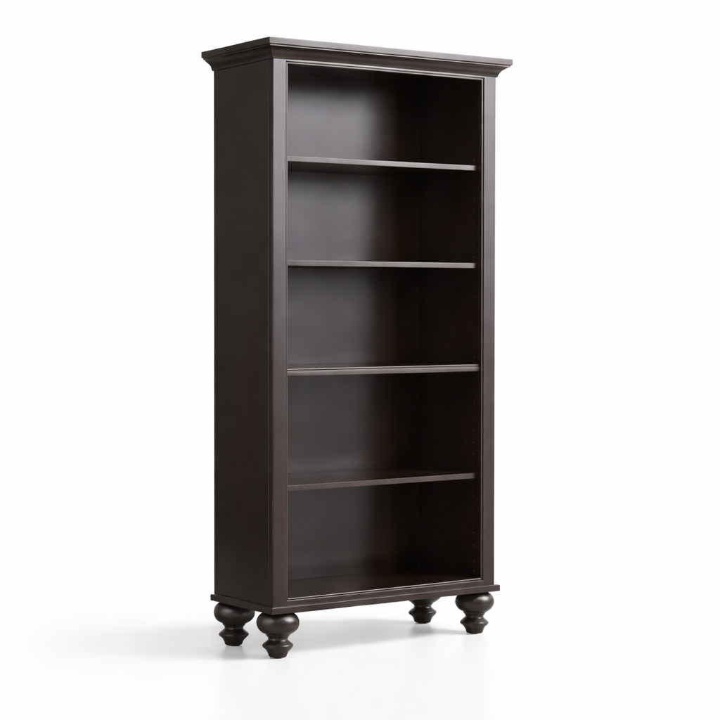Brooklyn Solid Wood Bookcase | Handcrafted Custom Book Shelf 00-00