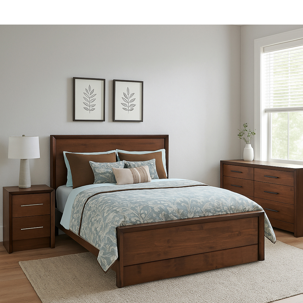 Custom Solid wood Live Edge Bedroom Set 00-01