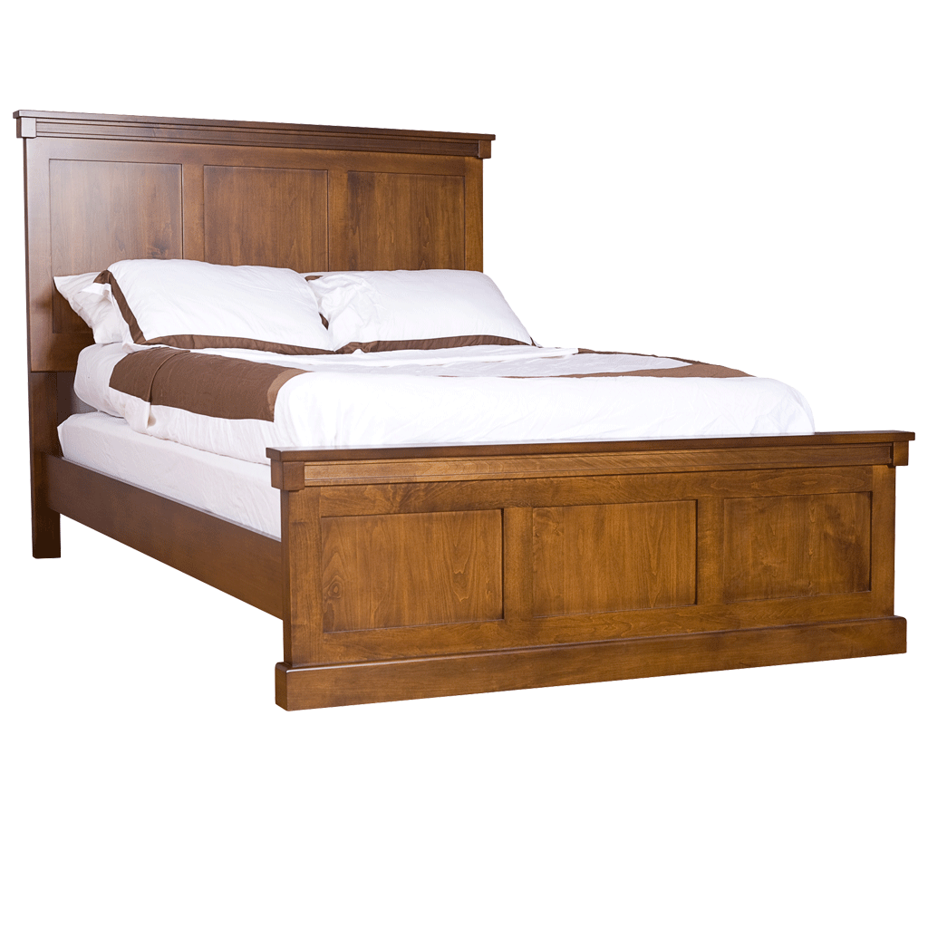 Madrid Solid Wood Modern Bed | Custom Wood Bed 00-00