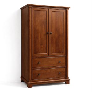 Tranquil Solid Wood Wardrobe | Handcrafted Custom Armoire Canada 0-01
