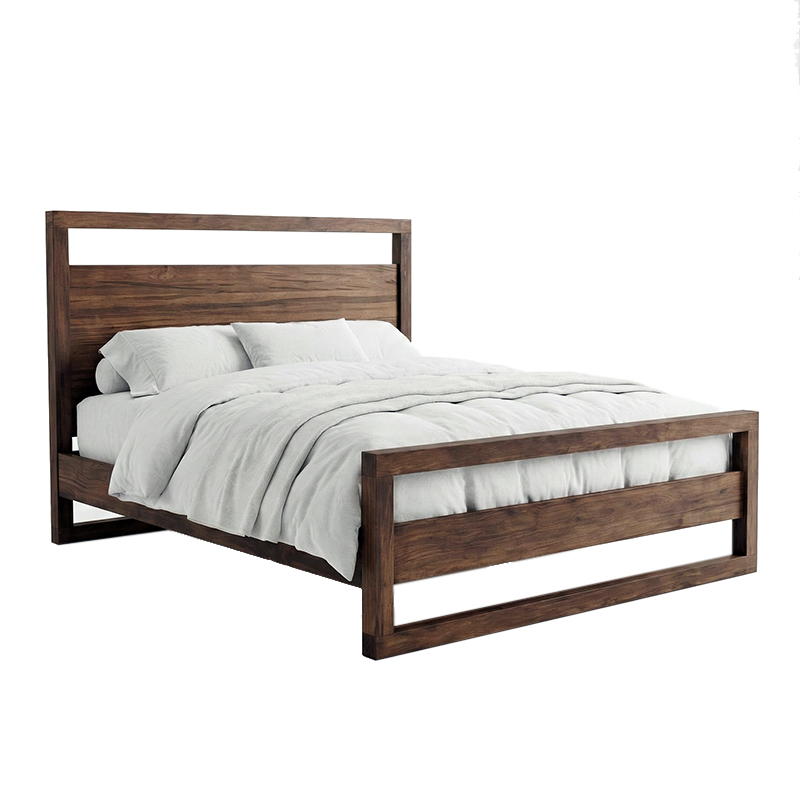 Tempus Solid Wood Modern Bed | Custom Solid Wood Bed 00-02