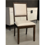 Van Gogh Solid Wood Dining Chair – Custom Upholstered Dining Chair 01-01