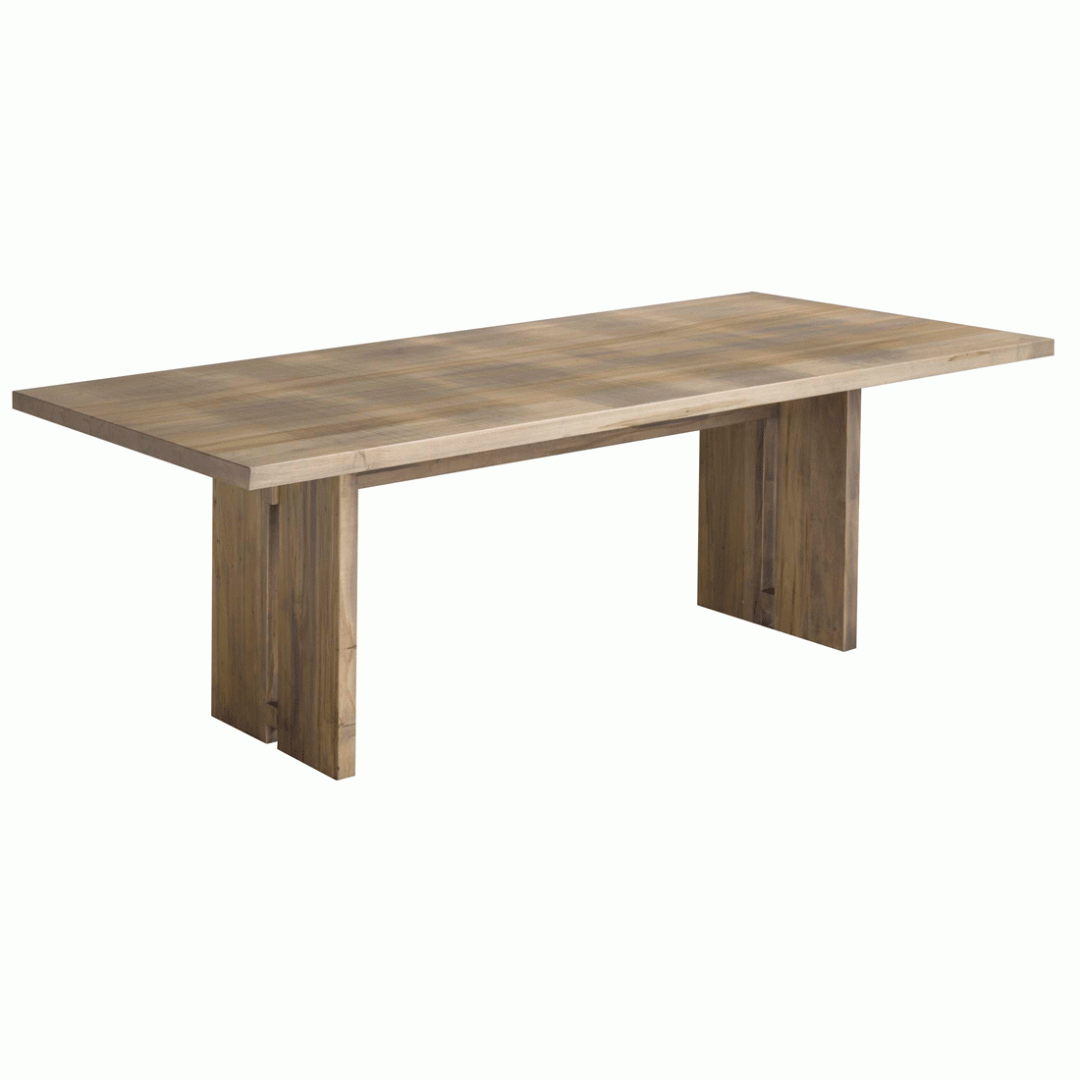 Narva Modern Solid wood Dining Table | Extendable Rustic Dining Table 00-01