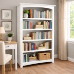 Fancy Solid Wood Bookcase | Handcrafted Custom Bookcase 04-02