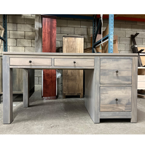 Newport Solid Wood Student Modern Desk | Minimal Office Desk 03-02
