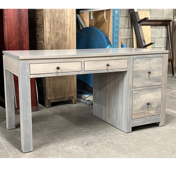 Newport Solid Wood Student Modern Desk | Minimal Office Desk 03-01